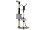 Vidaxl Cat Tree With Sisal Scratching Posts Grey 145 Cm Vidaxl Cat Tree With Sisal Scratching Posts Grey 145 Cm