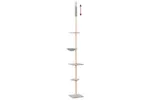Vidaxl Floor To Ceiling Cat Tree Light Grey 2635-2895 Cm Vidaxl Floor To Ceiling Cat Tree Light Grey 2635-2895 Cm