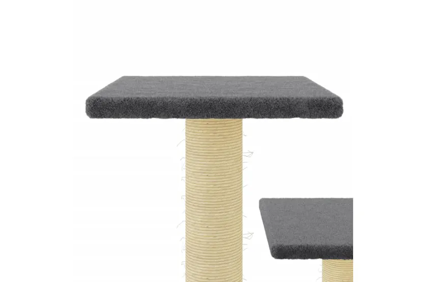 Vidaxl Cat Tree With Sisal Scratching Posts Dark Grey 61 Cm Vidaxl Cat Tree With Sisal Scratching Posts Dark Grey 61 Cm