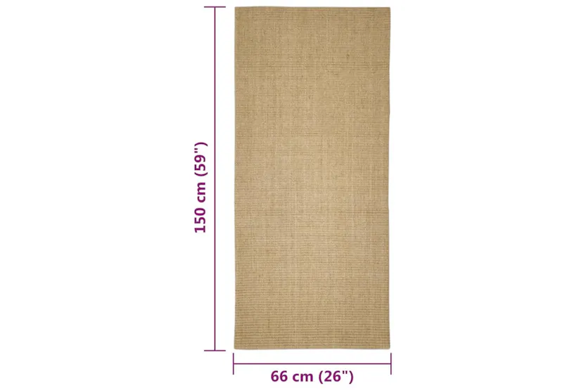 Vidaxl Sisal Rug For Scratching Post 66x150 Cm Vidaxl Sisal Rug For Scratching Post 66x150 Cm