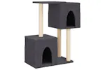 Vidaxl Cat Tree With Sisal Scratching Posts Dark Grey 86 Cm Vidaxl Cat Tree With Sisal Scratching Posts Dark Grey 86 Cm