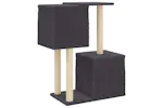 Vidaxl Cat Tree With Sisal Scratching Posts Dark Grey 86 Cm Vidaxl Cat Tree With Sisal Scratching Posts Dark Grey 86 Cm
