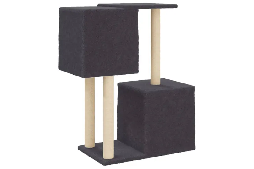 Vidaxl Cat Tree With Sisal Scratching Posts Dark Grey 86 Cm Vidaxl Cat Tree With Sisal Scratching Posts Dark Grey 86 Cm