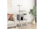 Vidaxl Cat Tree With Sisal Scratching Posts Light Grey 131 Cm Vidaxl Cat Tree With Sisal Scratching Posts Light Grey 131 Cm