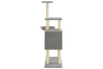 Vidaxl Cat Tree With Sisal Scratching Posts Light Grey 131 Cm Vidaxl Cat Tree With Sisal Scratching Posts Light Grey 131 Cm