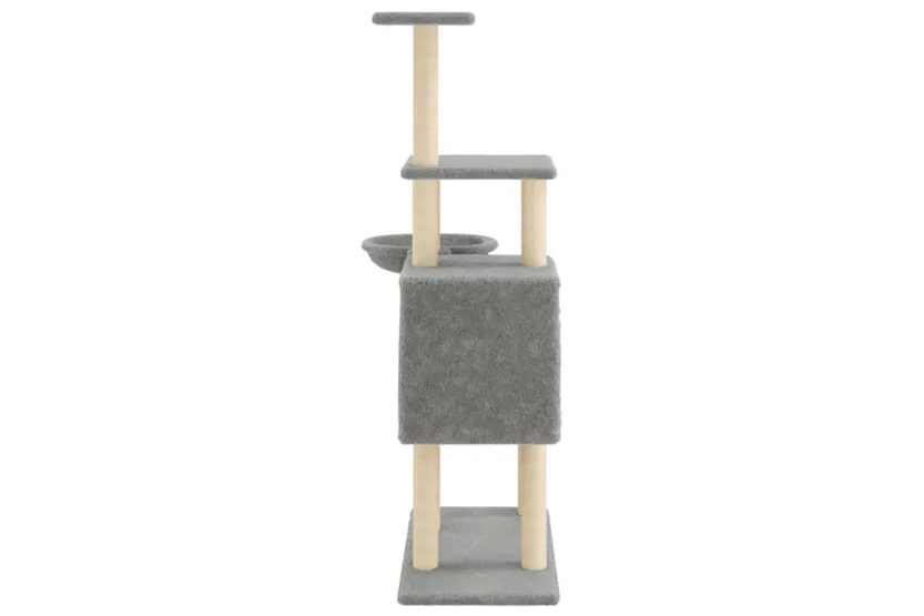 Vidaxl Cat Tree With Sisal Scratching Posts Light Grey 131 Cm Vidaxl Cat Tree With Sisal Scratching Posts Light Grey 131 Cm