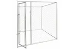 Vidaxl Dog Kennels Silver 192 X 192 X 195 Cm Galvanised Steel Vidaxl Dog Kennels Silver 192 X 192 X 195 Cm Galvanised Steel