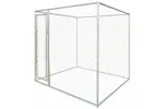 Vidaxl Dog Kennels Silver 192 X 192 X 195 Cm Galvanised Steel Vidaxl Dog Kennels Silver 192 X 192 X 195 Cm Galvanised Steel