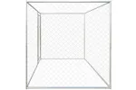 Vidaxl Dog Kennels Silver 192 X 192 X 195 Cm Galvanised Steel Vidaxl Dog Kennels Silver 192 X 192 X 195 Cm Galvanised Steel
