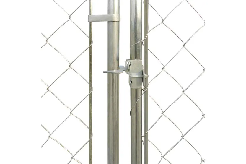 Vidaxl Dog Kennels Silver 192 X 192 X 195 Cm Galvanised Steel Vidaxl Dog Kennels Silver 192 X 192 X 195 Cm Galvanised Steel