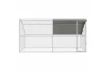 Vidaxl Chicken Cage 2 Pcs Silver 400 X 200 X 200 Cm Steel And Pe Vidaxl Chicken Cage 2 Pcs Silver 400 X 200 X 200 Cm Steel And Pe
