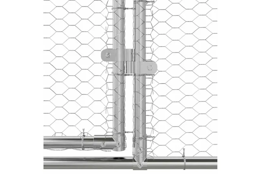 Vidaxl Chicken Cage 2 Pcs Silver 400 X 200 X 200 Cm Steel And Pe Vidaxl Chicken Cage 2 Pcs Silver 400 X 200 X 200 Cm Steel And Pe