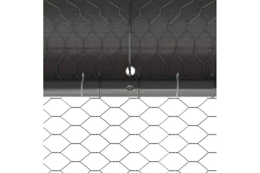 Vidaxl Chicken Cage 2 Pcs Silver 400 X 200 X 200 Cm Steel And Pe Vidaxl Chicken Cage 2 Pcs Silver 400 X 200 X 200 Cm Steel And Pe