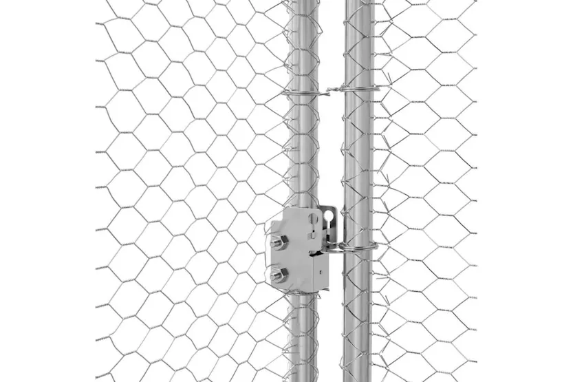 Vidaxl Chicken Cage 3 Pcs Silver 600 X 200 X 200 Cm Steel And Pe Vidaxl Chicken Cage 3 Pcs Silver 600 X 200 X 200 Cm Steel And Pe