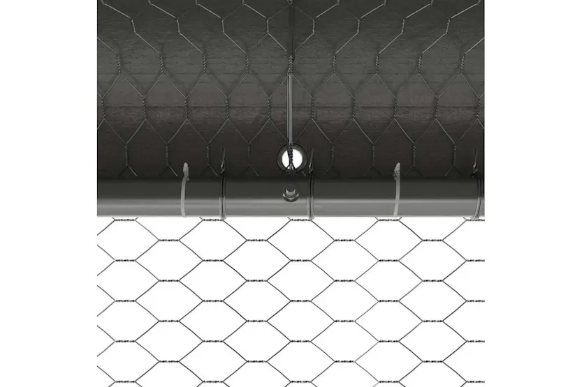 Vidaxl Chicken Cage 3 Pcs Silver 600 X 200 X 200 Cm Steel And Pe Vidaxl Chicken Cage 3 Pcs Silver 600 X 200 X 200 Cm Steel And Pe