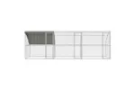 Vidaxl Chicken Cage 3 Pcs Silver 600 X 200 X 200 Cm Steel And Pe Vidaxl Chicken Cage 3 Pcs Silver 600 X 200 X 200 Cm Steel And Pe