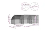 Vidaxl Chicken Cage 3 Pcs Silver 600 X 200 X 200 Cm Steel And Pe Vidaxl Chicken Cage 3 Pcs Silver 600 X 200 X 200 Cm Steel And Pe