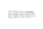 Vidaxl Chicken Cage 4 Pcs Silver 800 X 200 X 200 Cm Steel And Pe Vidaxl Chicken Cage 4 Pcs Silver 800 X 200 X 200 Cm Steel And Pe