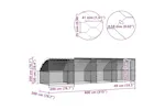 Vidaxl Chicken Cage 4 Pcs Silver 800 X 200 X 200 Cm Steel And Pe Vidaxl Chicken Cage 4 Pcs Silver 800 X 200 X 200 Cm Steel And Pe