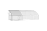 Vidaxl Chicken Cage 3 Pcs Silver 600 X 200 X 200 Cm Steel And Pe Vidaxl Chicken Cage 3 Pcs Silver 600 X 200 X 200 Cm Steel And Pe