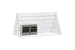 Vidaxl Rabbit Cage Silver 110 X 55 X 55 Cm Galvanised Steel Vidaxl Rabbit Cage Silver 110 X 55 X 55 Cm Galvanised Steel