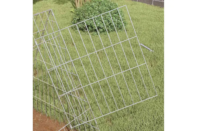 Vidaxl Rabbit Cage Silver 110 X 55 X 55 Cm Galvanised Steel Vidaxl Rabbit Cage Silver 110 X 55 X 55 Cm Galvanised Steel