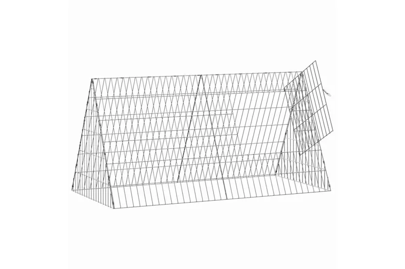 Vidaxl Rabbit Cage Silver 110 X 55 X 55 Cm Galvanised Steel Vidaxl Rabbit Cage Silver 110 X 55 X 55 Cm Galvanised Steel