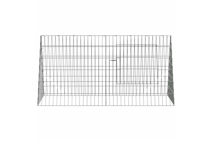 Vidaxl Rabbit Cage Silver 110 X 55 X 55 Cm Galvanised Steel Vidaxl Rabbit Cage Silver 110 X 55 X 55 Cm Galvanised Steel