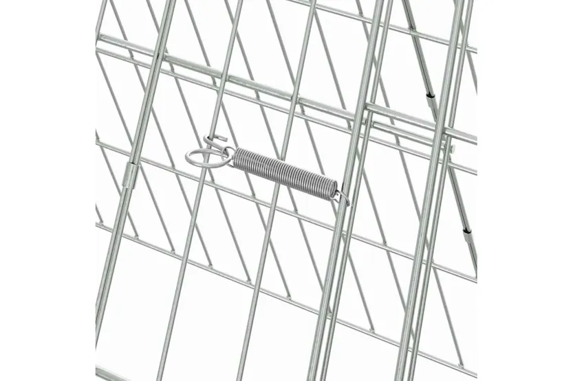 Vidaxl Rabbit Cage Silver 110 X 55 X 55 Cm Galvanised Steel Vidaxl Rabbit Cage Silver 110 X 55 X 55 Cm Galvanised Steel