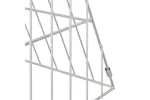 Vidaxl Rabbit Cage Silver 110 X 55 X 55 Cm Galvanised Steel Vidaxl Rabbit Cage Silver 110 X 55 X 55 Cm Galvanised Steel