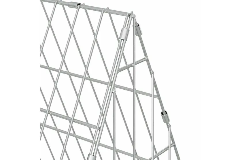 Vidaxl Rabbit Cage Silver 215 X 55 X 55 Cm Galvanised Steel Vidaxl Rabbit Cage Silver 215 X 55 X 55 Cm Galvanised Steel