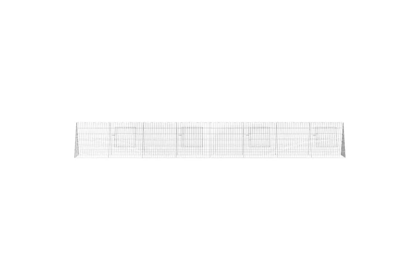 Vidaxl Rabbit Cage Silver 430 X 55 X 55 Cm Galvanised Steel Vidaxl Rabbit Cage Silver 430 X 55 X 55 Cm Galvanised Steel