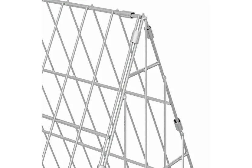 Vidaxl Rabbit Cage Silver 430 X 55 X 55 Cm Galvanised Steel Vidaxl Rabbit Cage Silver 430 X 55 X 55 Cm Galvanised Steel