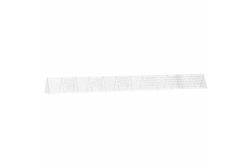 Vidaxl Rabbit Cage Silver 650 X 55 X 55 Cm Galvanised Steel Vidaxl Rabbit Cage Silver 650 X 55 X 55 Cm Galvanised Steel