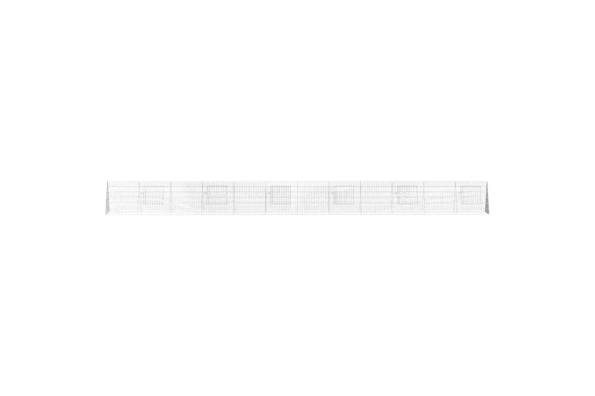 Vidaxl Rabbit Cage Silver 650 X 55 X 55 Cm Galvanised Steel Vidaxl Rabbit Cage Silver 650 X 55 X 55 Cm Galvanised Steel