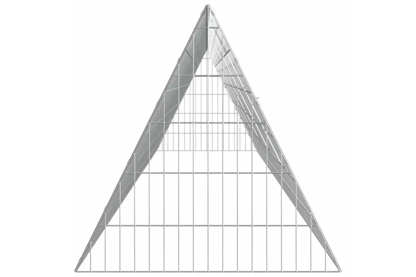 Vidaxl Rabbit Cage Silver 650 X 55 X 55 Cm Galvanised Steel Vidaxl Rabbit Cage Silver 650 X 55 X 55 Cm Galvanised Steel