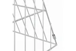 Vidaxl Rabbit Cage Silver 650 X 55 X 55 Cm Galvanised Steel Vidaxl Rabbit Cage Silver 650 X 55 X 55 Cm Galvanised Steel