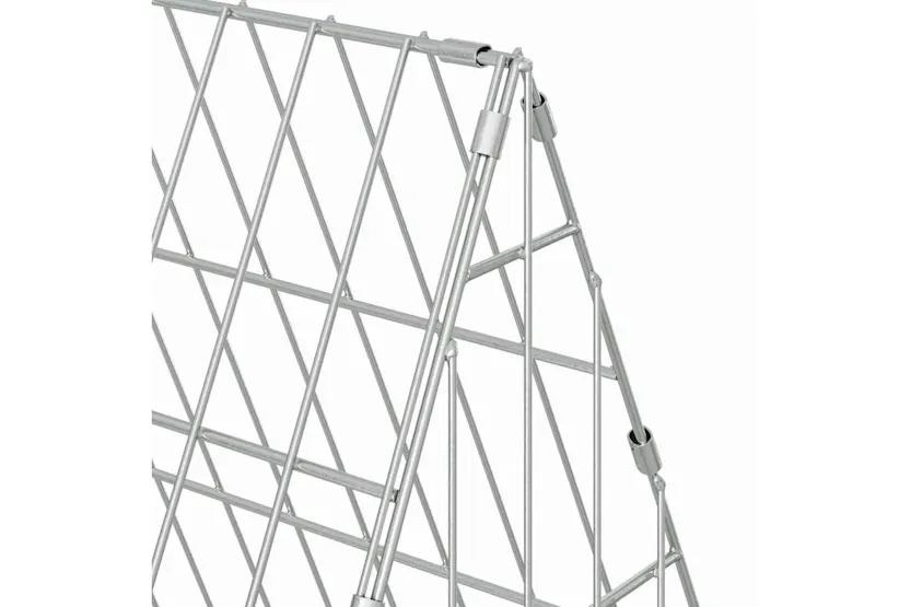 Vidaxl Rabbit Cage Silver 650 X 55 X 55 Cm Galvanised Steel Vidaxl Rabbit Cage Silver 650 X 55 X 55 Cm Galvanised Steel
