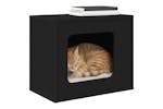 Vidaxl Cat House Black 51 X 30 X 42 Cm Engineered Wood Vidaxl Cat House Black 51 X 30 X 42 Cm Engineered Wood