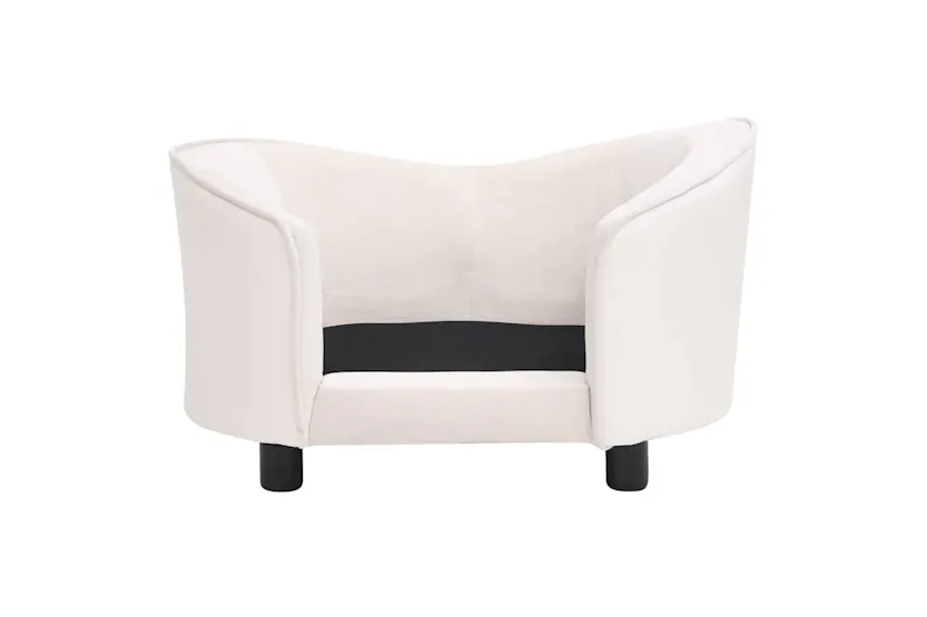 Vidaxl Dog Sofa Cream 69x49x40 Cm Plush And Faux Leather Vidaxl Dog Sofa Cream 69x49x40 Cm Plush And Faux Leather