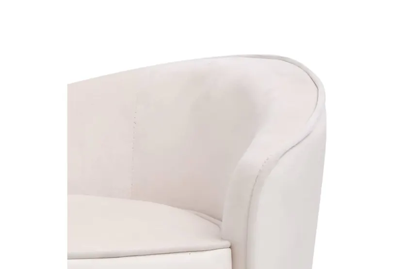 Vidaxl Dog Sofa Cream 69x49x40 Cm Plush And Faux Leather Vidaxl Dog Sofa Cream 69x49x40 Cm Plush And Faux Leather