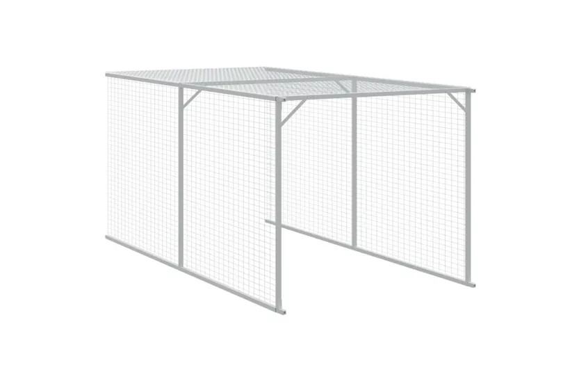 Vidaxl Chicken Cage With Run Anthracite 117x405x123 Cm Galvanised Steel Vidaxl Chicken Cage With Run Anthracite 117x405x123 Cm Galvanised Steel