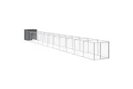 Vidaxl Dog House With Run Anthracite 110x1221x110 Cm Galvanised Steel Vidaxl Dog House With Run Anthracite 110x1221x110 Cm Galvanised Steel