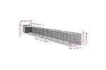 Vidaxl Dog House With Run Anthracite 110x1221x110 Cm Galvanised Steel Vidaxl Dog House With Run Anthracite 110x1221x110 Cm Galvanised Steel