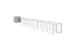 Vidaxl Dog House With Run Light Grey 110x1221x110 Cm Galvanised Steel Vidaxl Dog House With Run Light Grey 110x1221x110 Cm Galvanised Steel