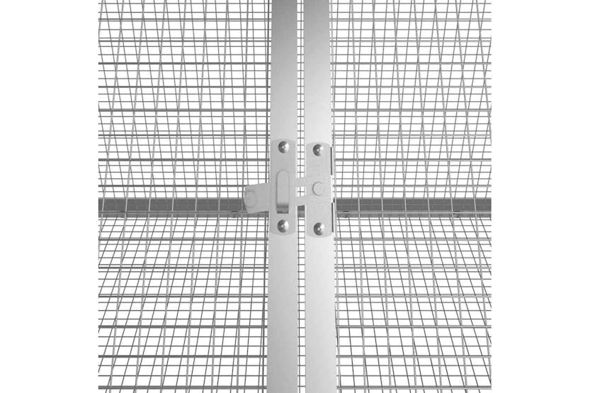 Vidaxl Rabbit Cage Grey 2015x805x71 Cm Galvanised Steel Vidaxl Rabbit Cage Grey 2015x805x71 Cm Galvanised Steel