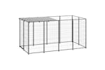 Vidaxl Dog Kennel Black 242 M Steel Vidaxl Dog Kennel Black 242 M Steel