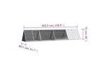 Vidaxl Rabbit Cage Grey 4035x805x71 Cm Galvanised Steel Vidaxl Rabbit Cage Grey 4035x805x71 Cm Galvanised Steel
