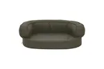 Vidaxl Ergonomic Dog Bed Mattress 60x42 Cm Linen Look Dark Grey Vidaxl Ergonomic Dog Bed Mattress 60x42 Cm Linen Look Dark Grey