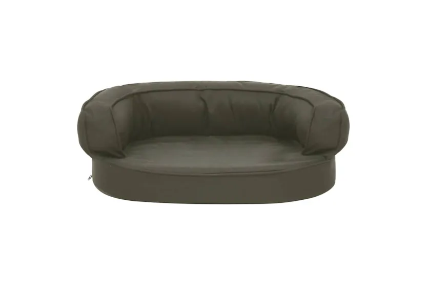 Vidaxl Ergonomic Dog Bed Mattress 60x42 Cm Linen Look Dark Grey Vidaxl Ergonomic Dog Bed Mattress 60x42 Cm Linen Look Dark Grey